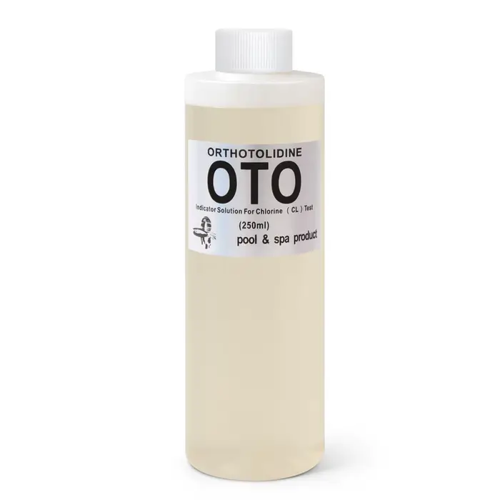 Kit de test d'eau de piscine 250 ml, indicateur de pH, rouge phénolique, testeur de chlore OTO, liqu