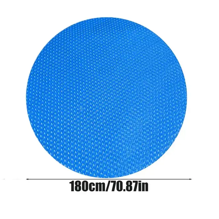 Couverture de piscine solaire ronde 180CM/240CM, couverture PE anti-poussière par évaporation d'eau,