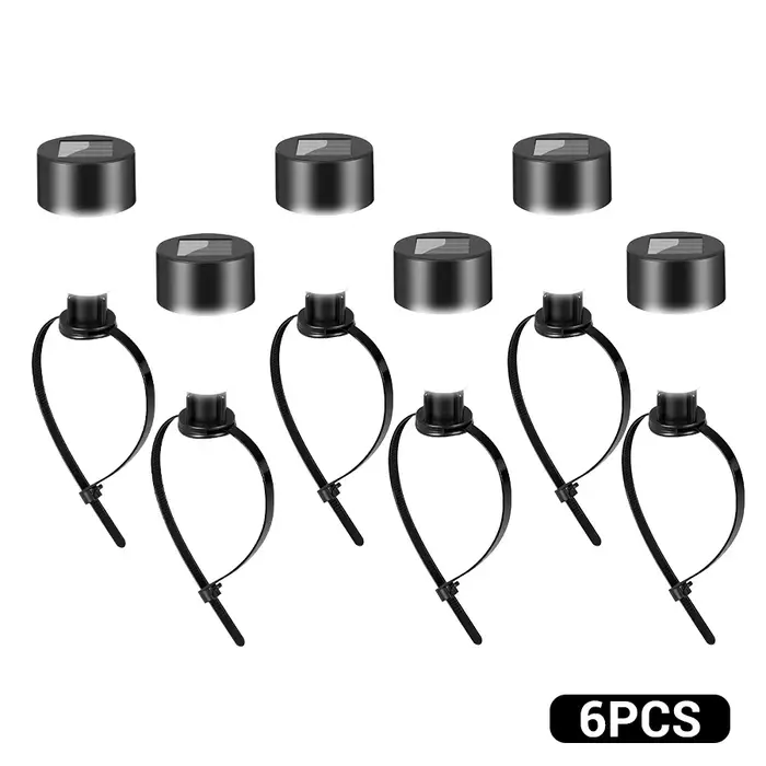 Cadre de lumière solaire pour piscine, 6 paquets au sol, pour piscine extérieure, clôture, accessoir