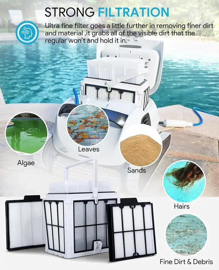 Convient pour le nettoyeur de piscine robot Dolphin S200 Proteus DX4 Active 20 30 M600 S300i Explorer E30 filtres de haute qualité