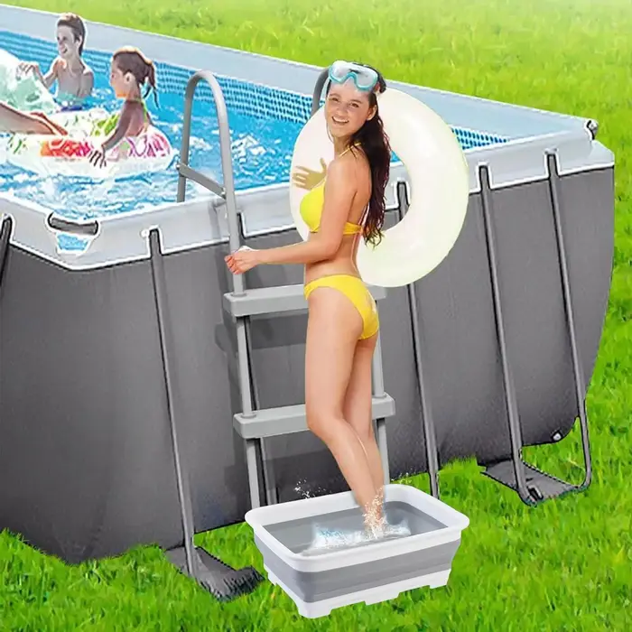 Nouvelle bassine pliable portable pour les pieds