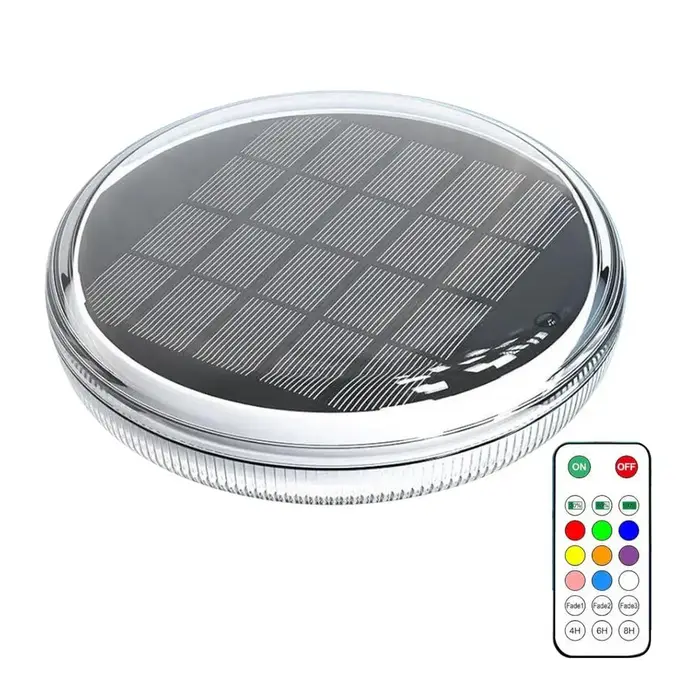 Lampes solaires pour piscine, lampes flottantes solaires étanches avec télécommande, 12 modes, fonct