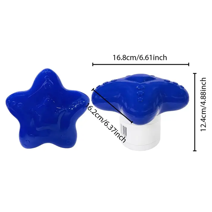 Flotteur de chlore pour piscine en forme d'étoile