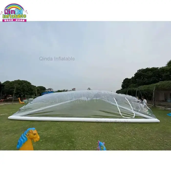 Tente de couverture de piscine gonflable en forme de bulle