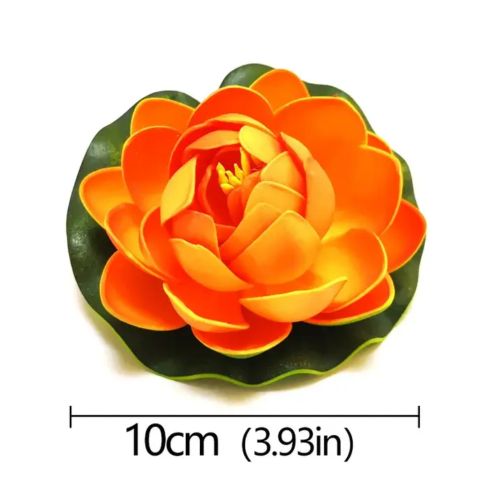 Fleurs Artificielles Flottantes pour Décoration de Piscine, Fausses Plantes, Nénuphar, Mariage, Feui