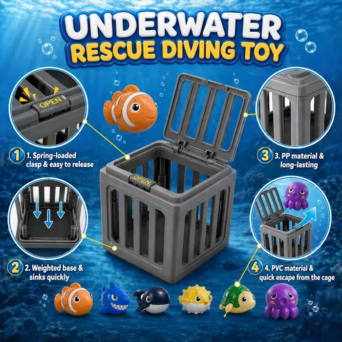 NOUVEAU Jouets de natation et de plongée Fish Box