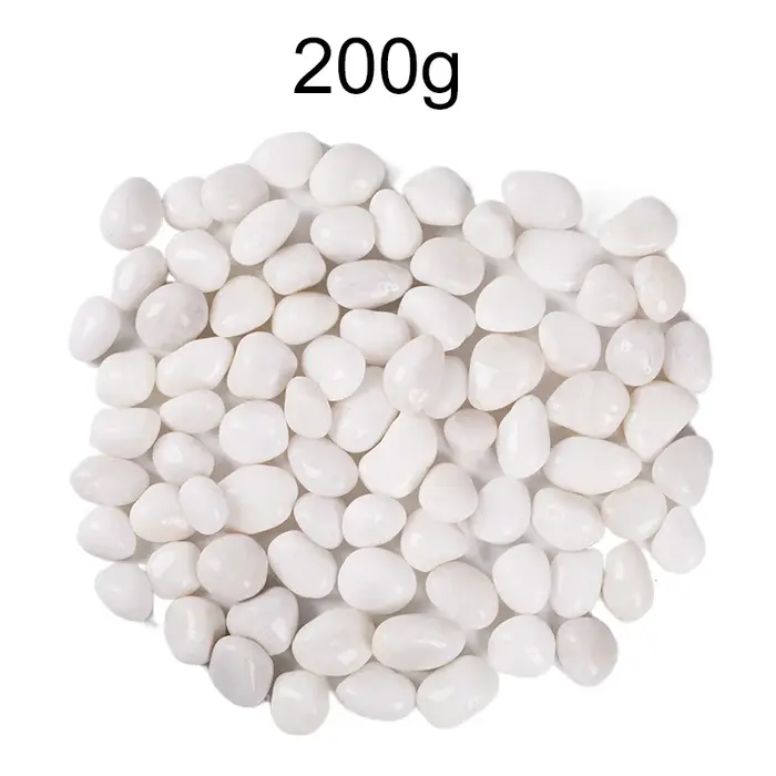 Semelles blanches de 2 à 3cm, 200/400/600/800g, conception de paysage et pavage de route, pierres de