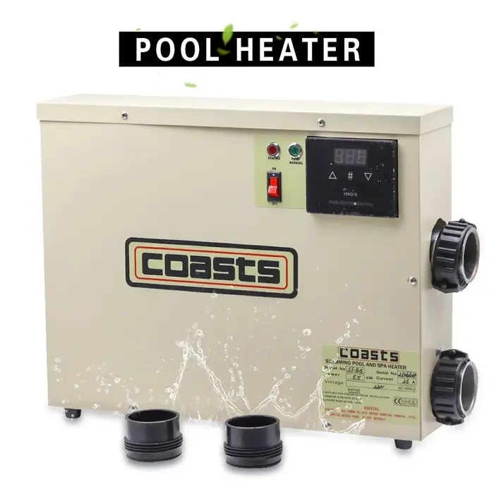 Chauffe-eau pour piscine et baignoire, Thermostat 220v/380v, 5,5 kw, 7,5 kw, 9kw, 11kw, flambant neu