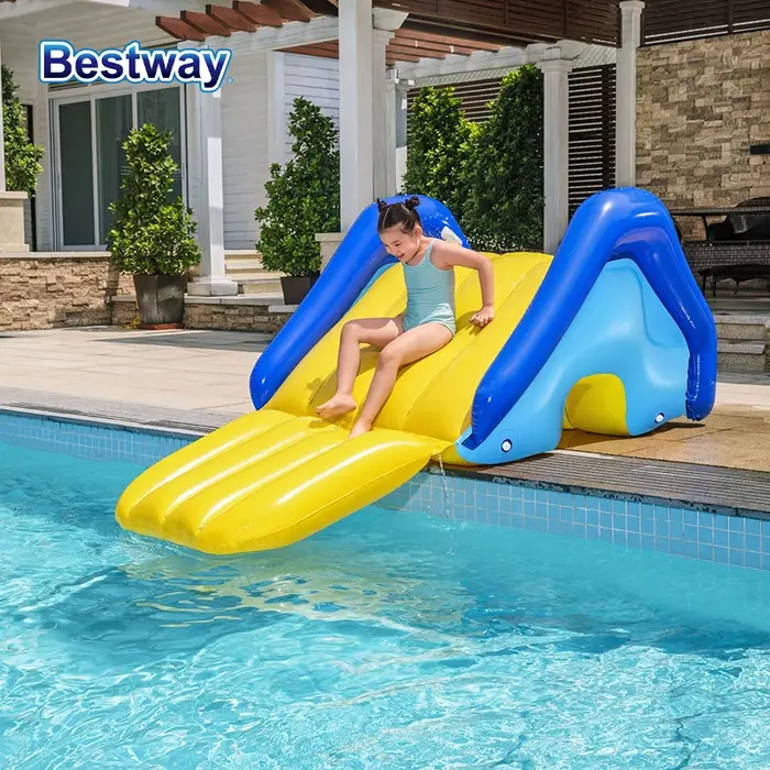 Bestway-Glissière d'eau gonflable au bord de la piscine, avec arroseur intégré, 52453 m x 2.47 m x 1