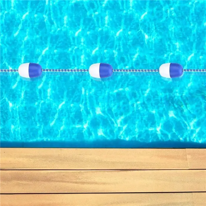 4X 11 boules ligne de flotteur de sécurité-5M corde de séparation de sécurité de piscine