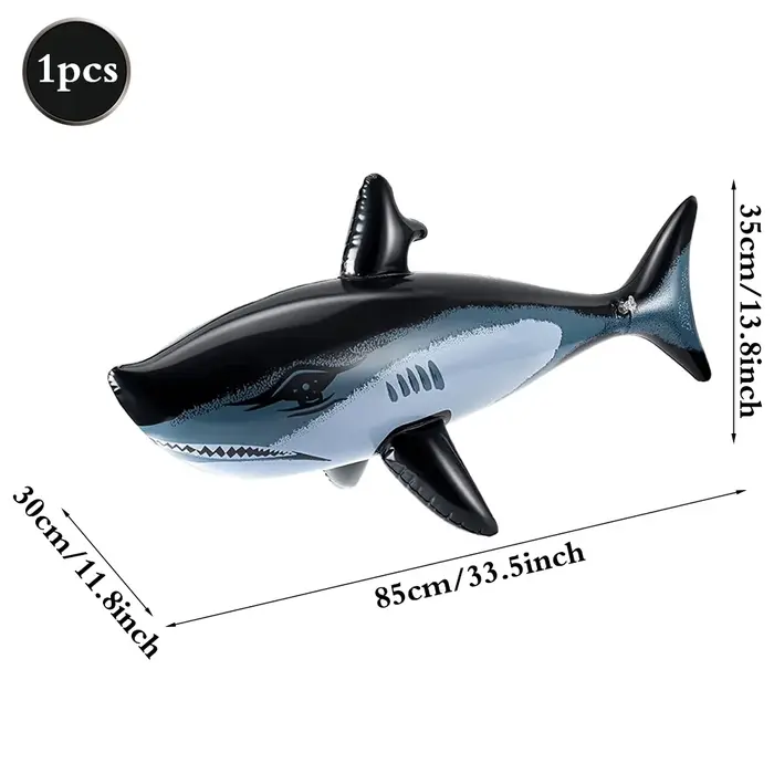 Jouet aquatique gonflable en PVC pour enfants, animaux marins (requin, dauphin), coussin flottant po