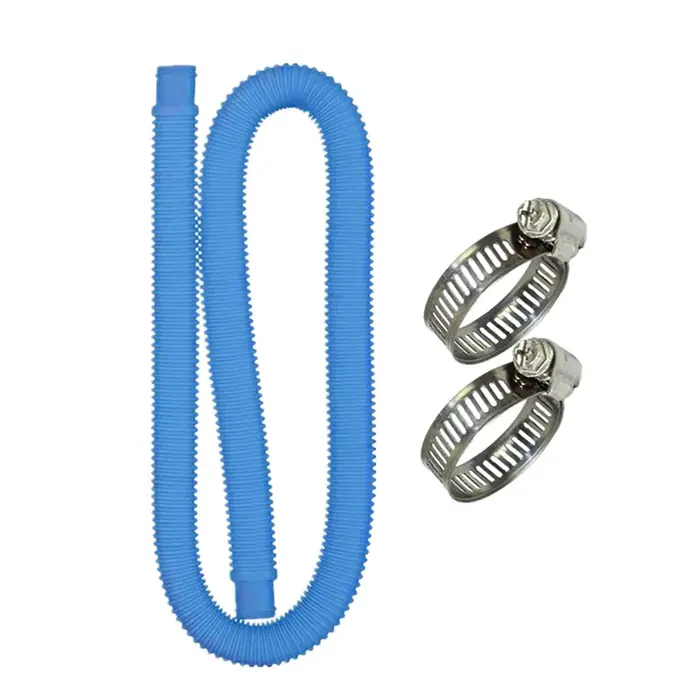 Tuyau de rechange bleu et blanc pour pompe de piscine hors sol Intex, accessoire de 1 à 1/4 pouces, 