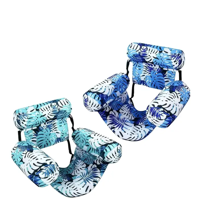 Fauteuil gonflable pour piscine pour adultes avec accoudoirs et dossier