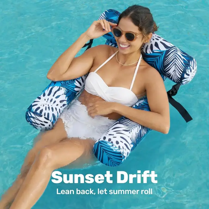 Chaise flottante pour piscine, flotteurs gonflables pour femmes et hommes, pour les vacances d'été, les voyages, les hôtels, les stations balnéaires, la plage, le lac