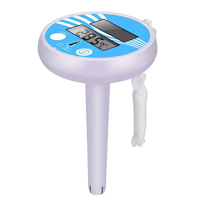 Thermomètre flottant solaire étanche pour piscine, échelle pratique, lectures précises, accessoires 