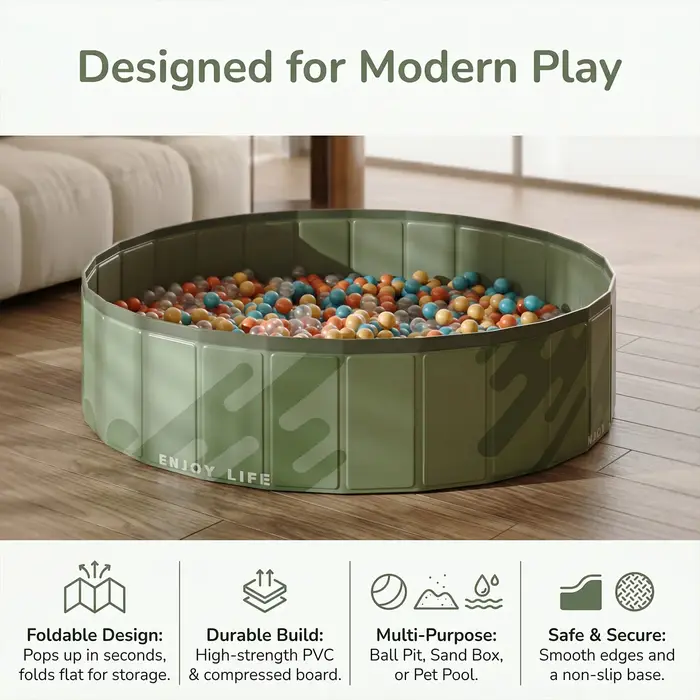 Piscine pliable portable 1 pièce