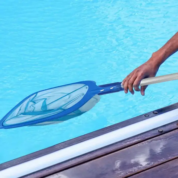 Épuisette de piscine avec manche télescopique