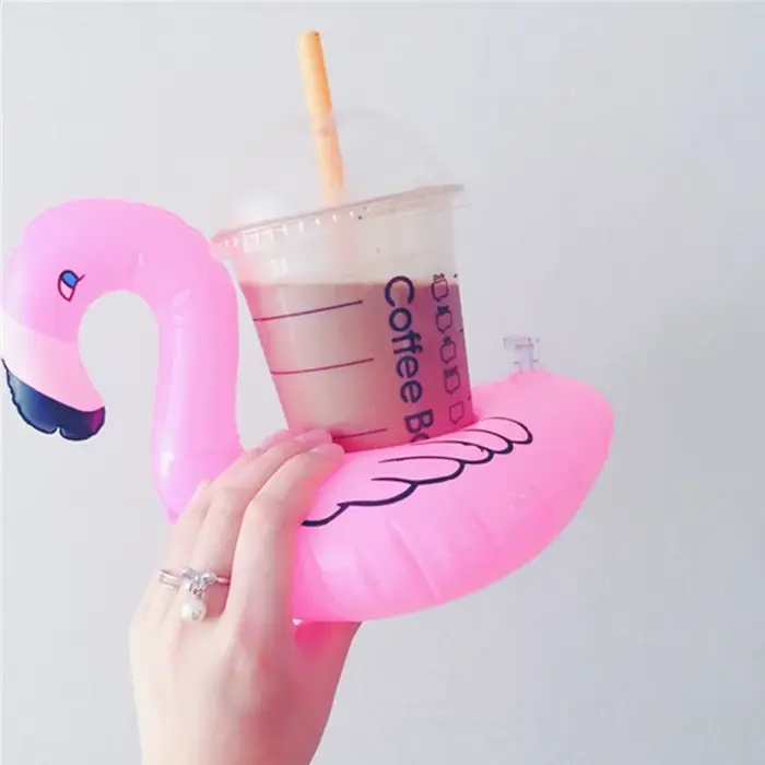 1-10 pièces flotteurs de boissons de piscine porte-boissons gonflable