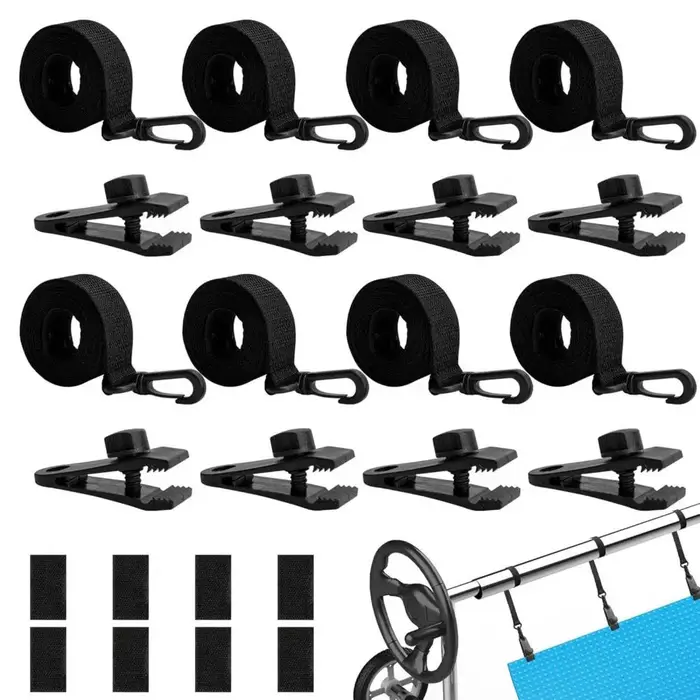 Kit de fixation de bobine de couverture solaire de piscine