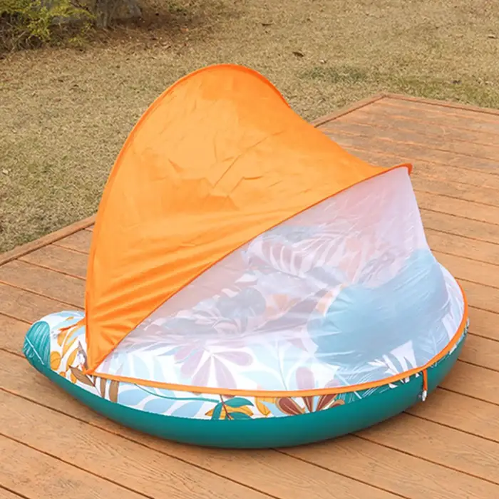 Fauteuil flottant gonflable avec auvent