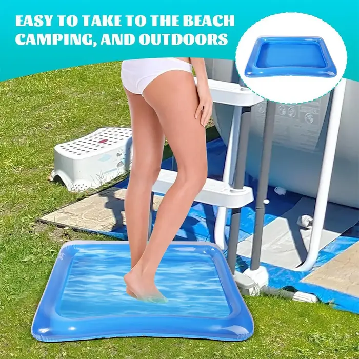 Bassin de lavage des pieds gonflable pour l'entrée de la piscine