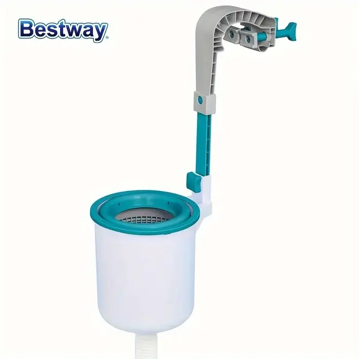 Bestway 58233 800 GPH nettoyeur de débris d'écumoire de Surface de piscine hors sol avec installation rapide et hauteur réglable