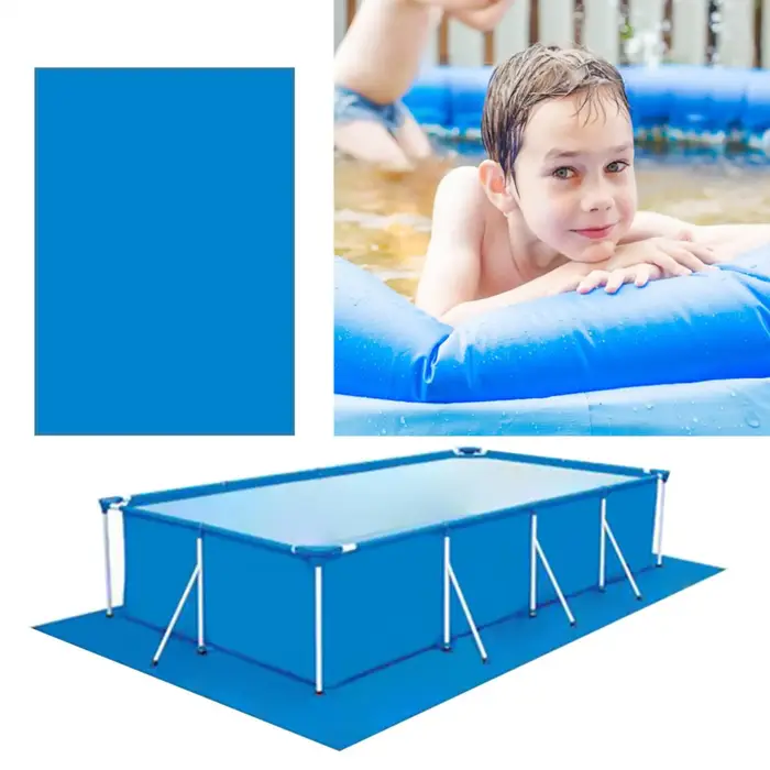 Tapis de piscine imperméable en PE, toile de protection pour sol de piscine, couverture anti-poussière en PE, coussin de protection pour piscine, film protecteur pour réduire l'usure et les déchirures