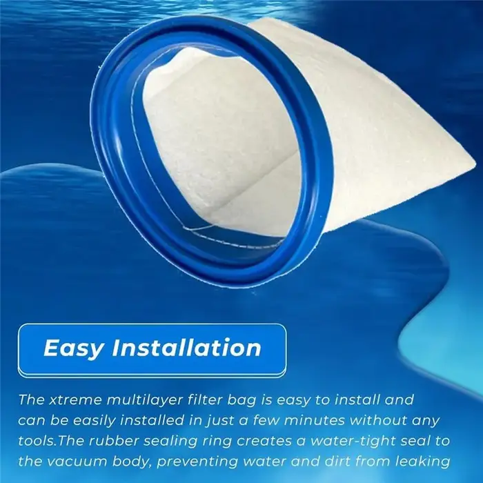 Sac filtrant sable et boues AEE8 – Remplace le filtre de piscine pour aspirateur manuel P30X022SS / PBW022SS/P30X022XF/PBW022XF