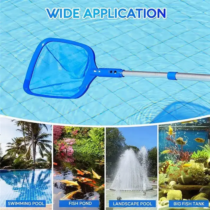 Épuisette de piscine AB94-1 PCS avec manche à 3 sections