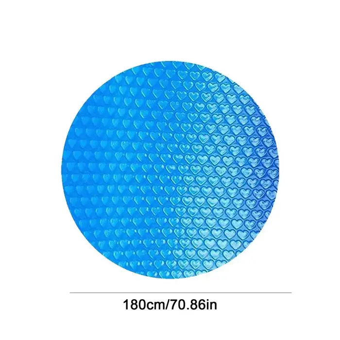 Couverture de piscine rectangulaire ronde solaire, imperméable, anti-poussière, film à bulles PE pou