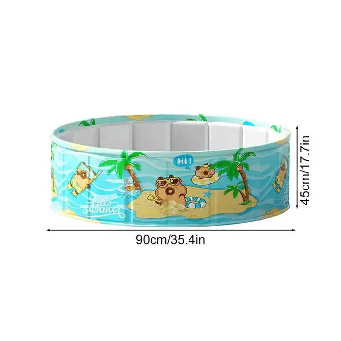 Piscine pliable pour enfants 90/120/160 cm, piscine à cadre pliable en PVC étanche, outil de bain po