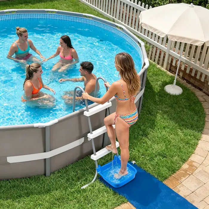 Bassin de Bain de Pieds Antidérapant pour Spa