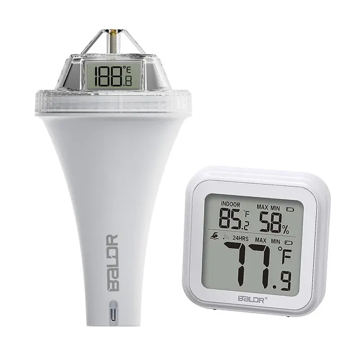 Therye.com-Moniteur de température de baignoire de piscine flottante sans fil, étanche IPX7, écran L