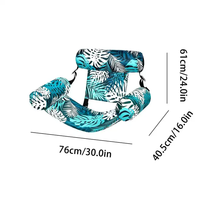 Fauteuil flottant gonflable pour piscine avec accoudoirs