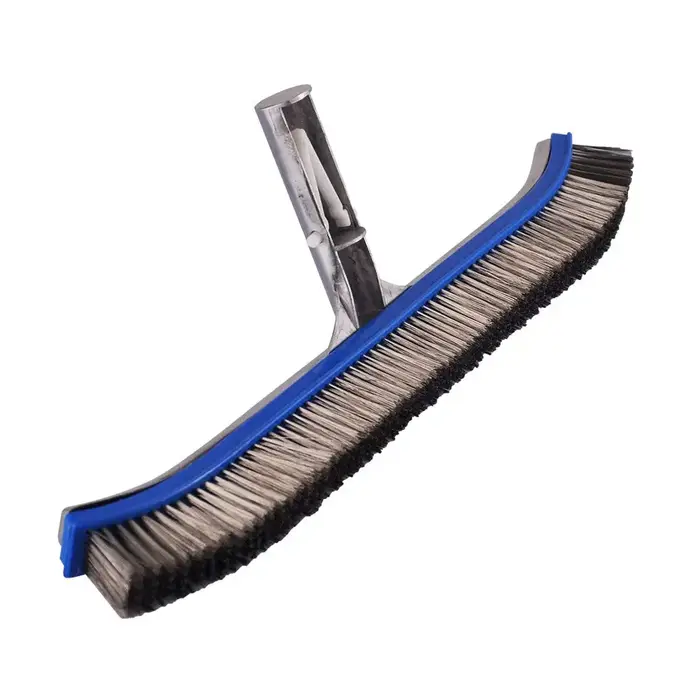 Brosse en acier pour piscine de 18 pouces