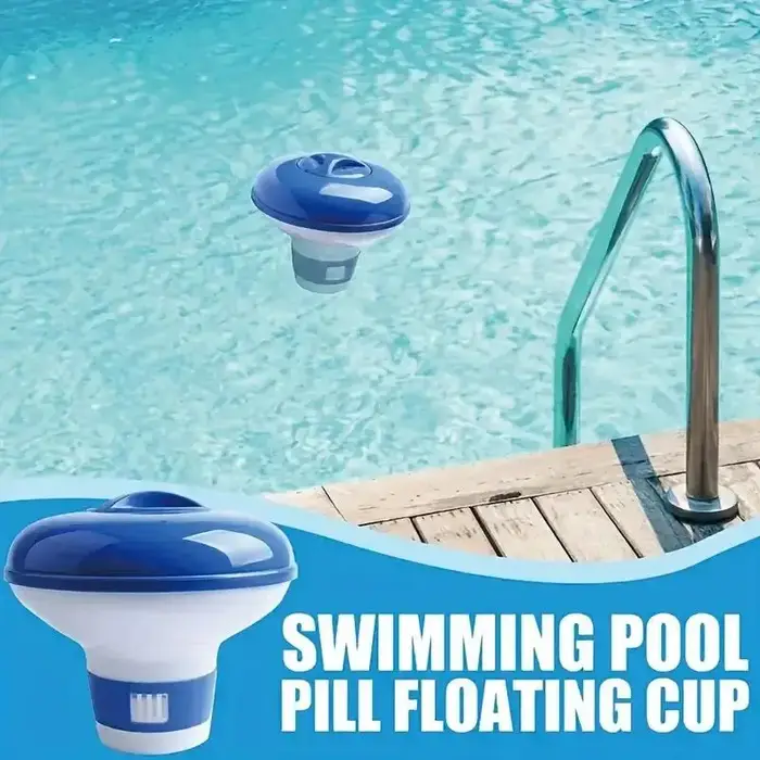 Distributeur de chlore flottant pour piscine de 5 pouces avec aérations réglables et couvercle anti-fuite pour piscines