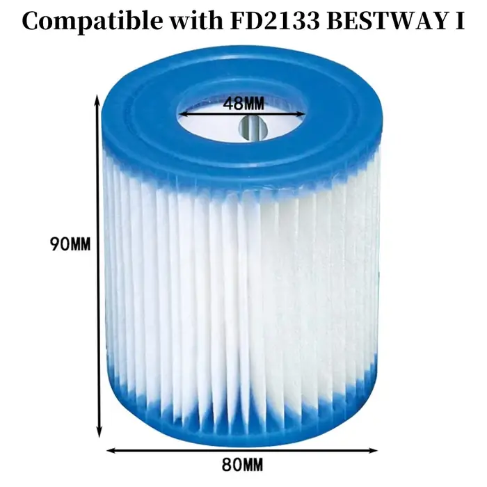 Filtre de piscine pour piscine de type Bestway/Intex, accessoires de pompe filtrante de remplacement