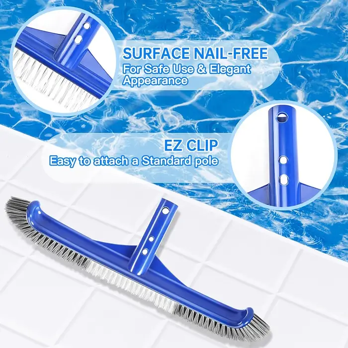 Tête de brosse de piscine renforcée pour piscines creusées