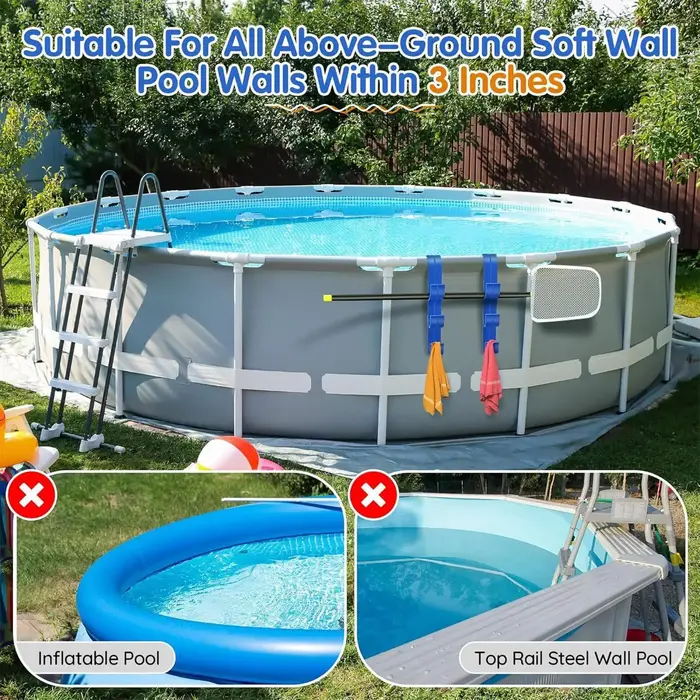 Support de filet à feuilles pour piscine