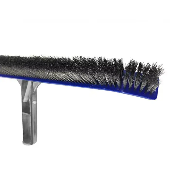 Brosse pour mur et sol de piscine en béton en acier inoxydable de 18 pouces