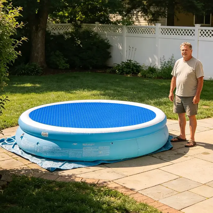 Couverture de piscine ronde pour piscine hors sol
