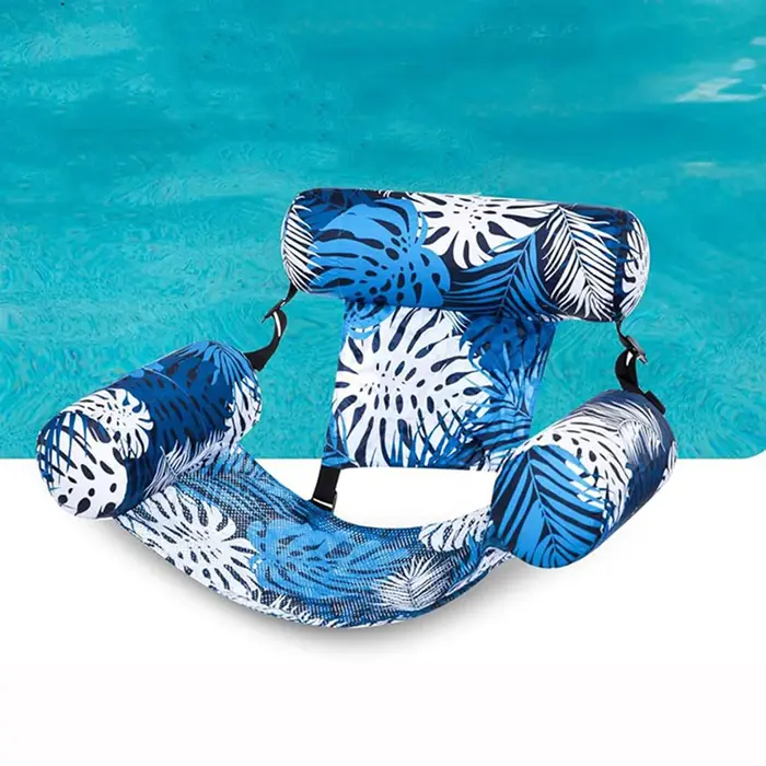 Siège flottant gonflable, chaise flottante pour l'eau, siège flottant avec dossier pour la piscine