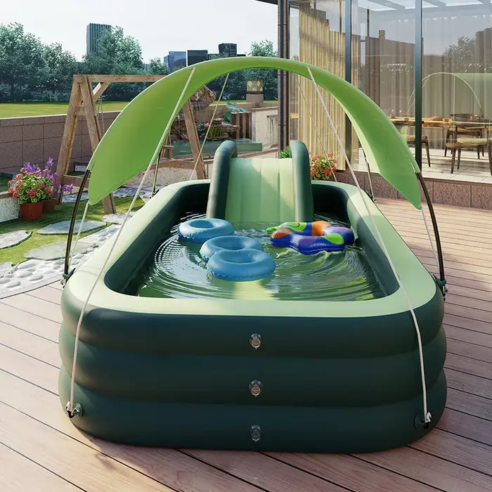 Grande piscine gonflable, parc aquatique gonflable de jardin, piscine hors sol