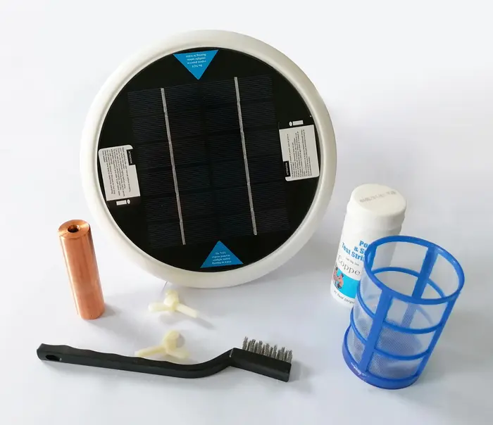 Purificateur de filtre à eau ioniseur solaire pour piscine