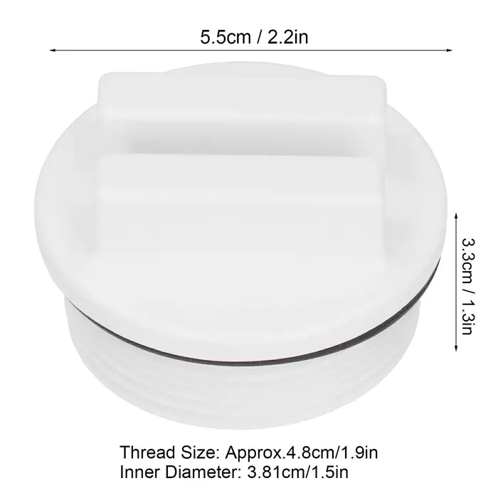 Bouchon de vidange fileté pour piscine et spa