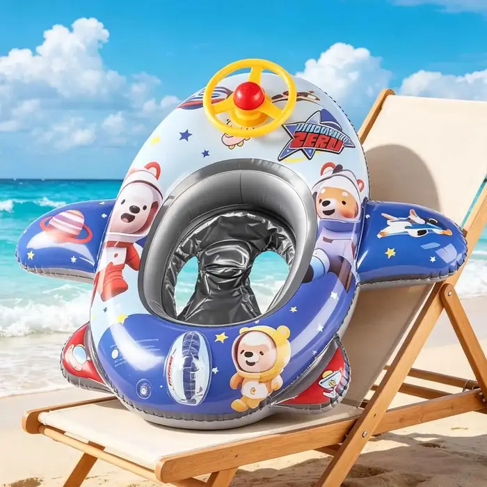 1PC Bouée gonflable en PVC pour piscine