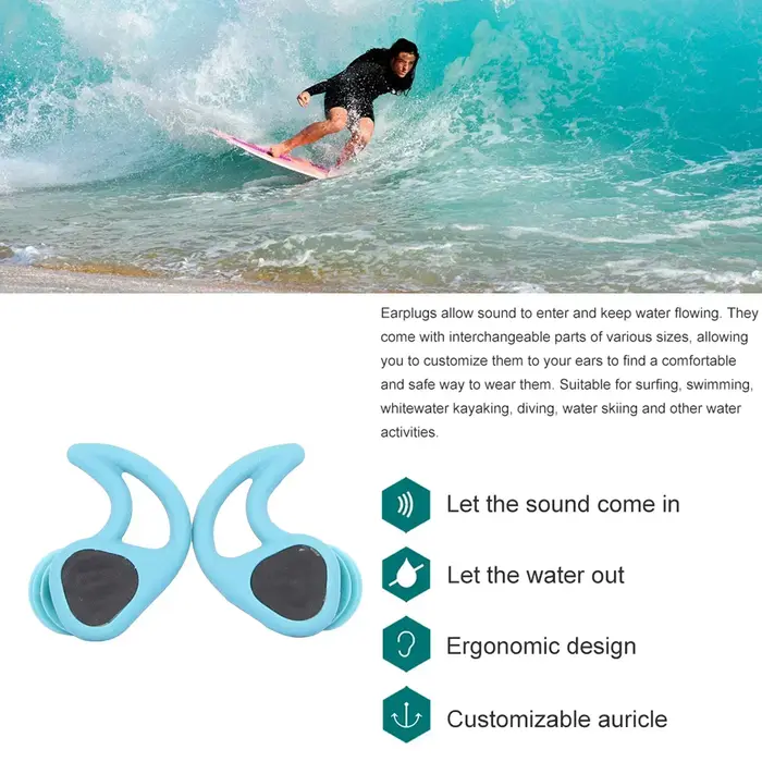 Bouchons d'oreille de natation pour adultes