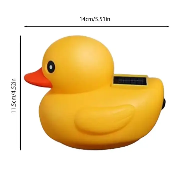 Lampe Solaire Flottante en Forme de Canard, Éclairage de Piscine