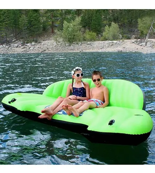 Canapé d'eau gonflable imperméable flottant/lit îlot piscine