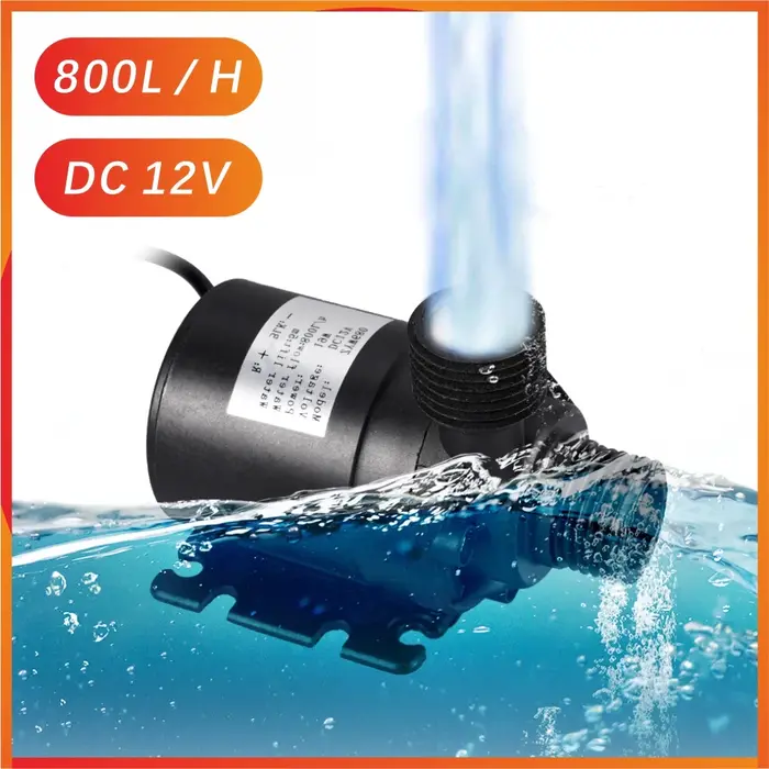 Pompe à eau ultra silencieuse SubSN, 800L/H, 12V, panneau solaire, ensemble de banque d'alimentation
